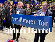 Eröffnung des neuen Sperrengeschoß im Münchner U-Bahnhof Sendlinger Tor am 12.12.2023 (©Foto. Martin Schmitz)